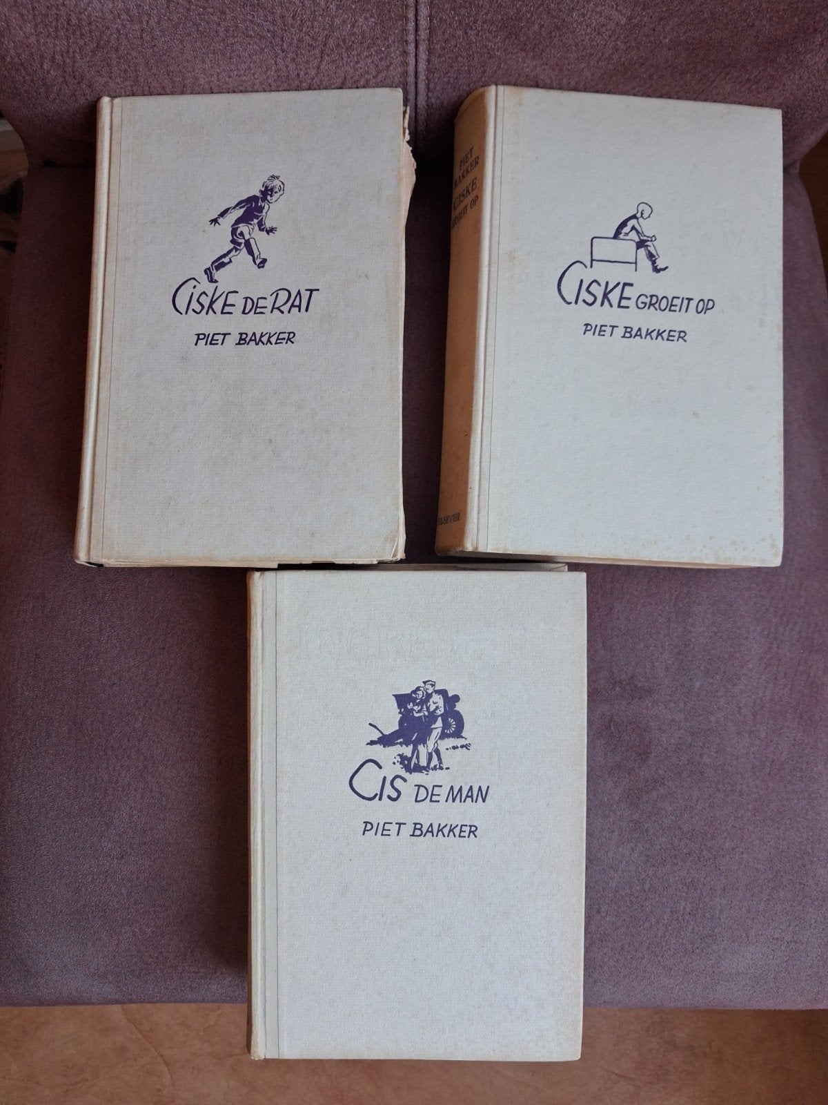 Piet Bakker - Ciske de Rat 3 boeken, Antiek en Kunst, Ophalen of Verzenden, Piet Bakker
