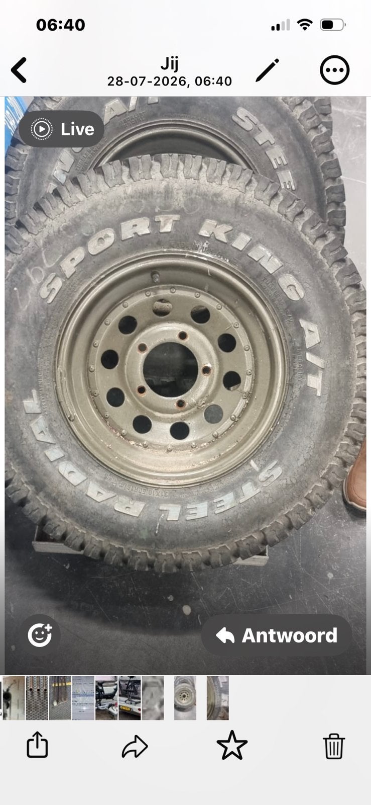 4 jeep ranger velgen met banden, Ophalen, 15 inch, All Season, Banden en Velgen