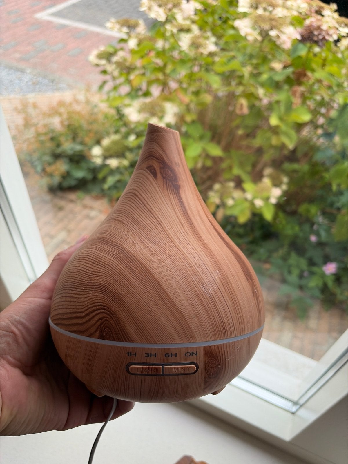 Aroma Diffuser Luchtbevochtiger met Houtnerf Design, Ophalen, Zo goed als nieuw, Luchtbevochtiger
