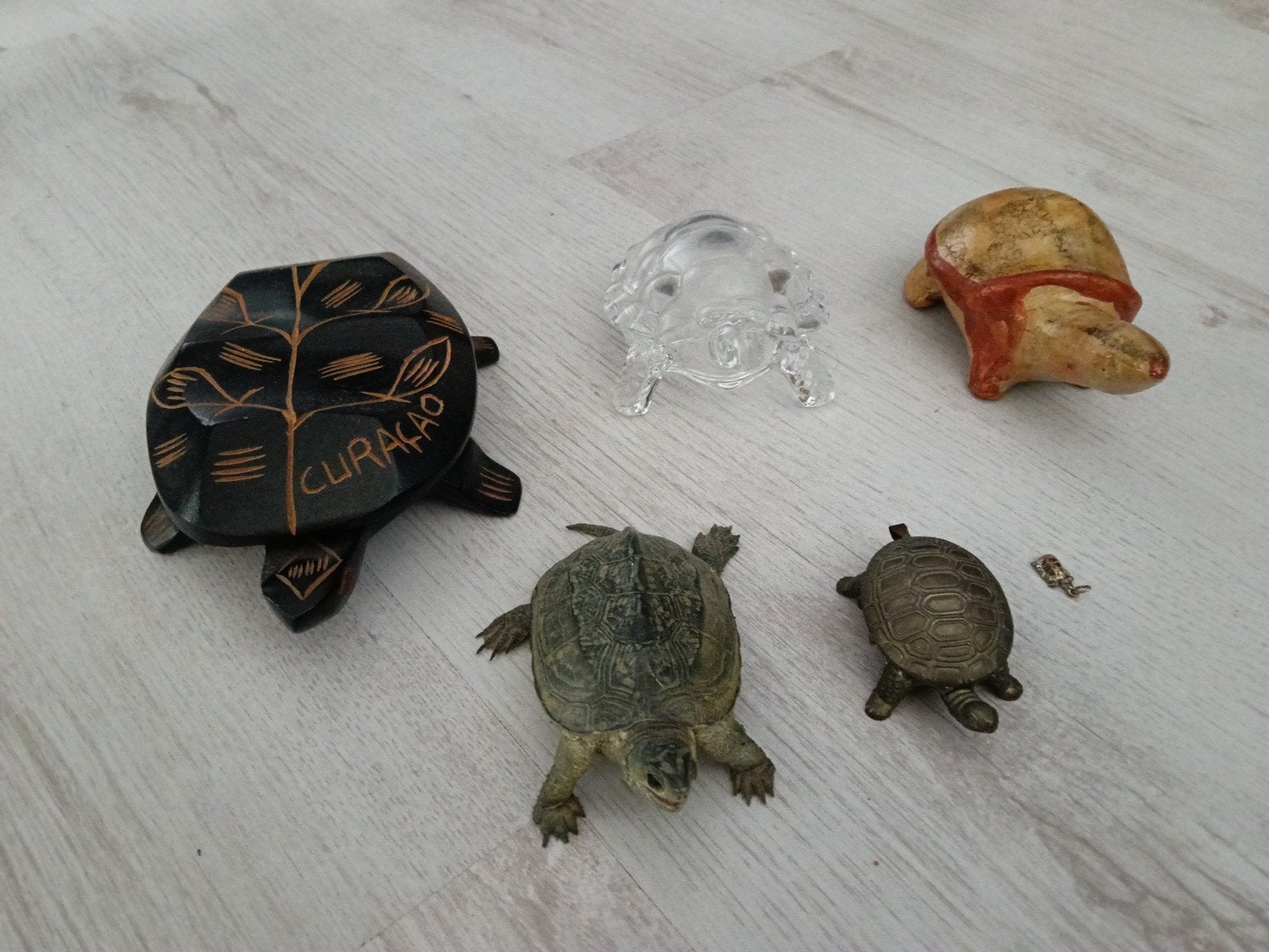Kleine verzameling schildpadden beeldjes, Ophalen of Verzenden, Gebruikt, Dier