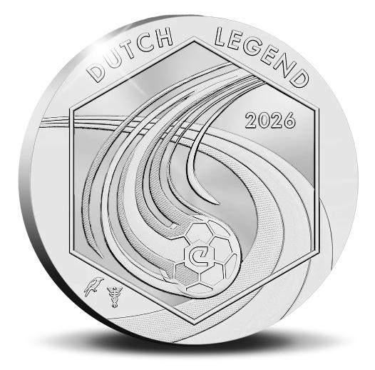 Nederland Johan Cruyff Legacy Ajax-penning 2026 in coincard, Postzegels en Munten, Munten | Nederland, Ophalen of Verzenden, Koningin Beatrix