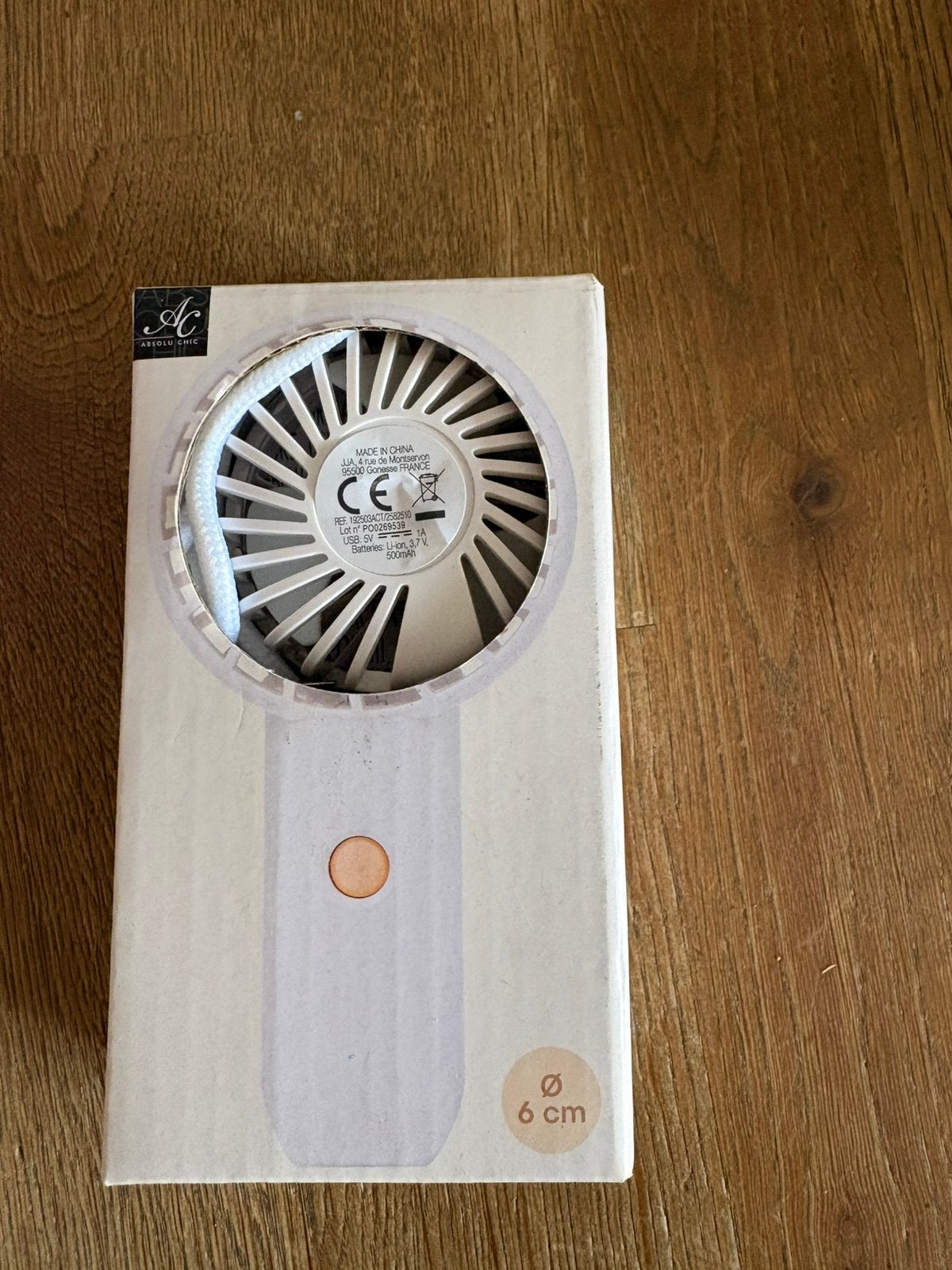 Mini pocket fan, Witgoed en Apparatuur, Ventilatoren, Ophalen of Verzenden, Nieuw, Overige