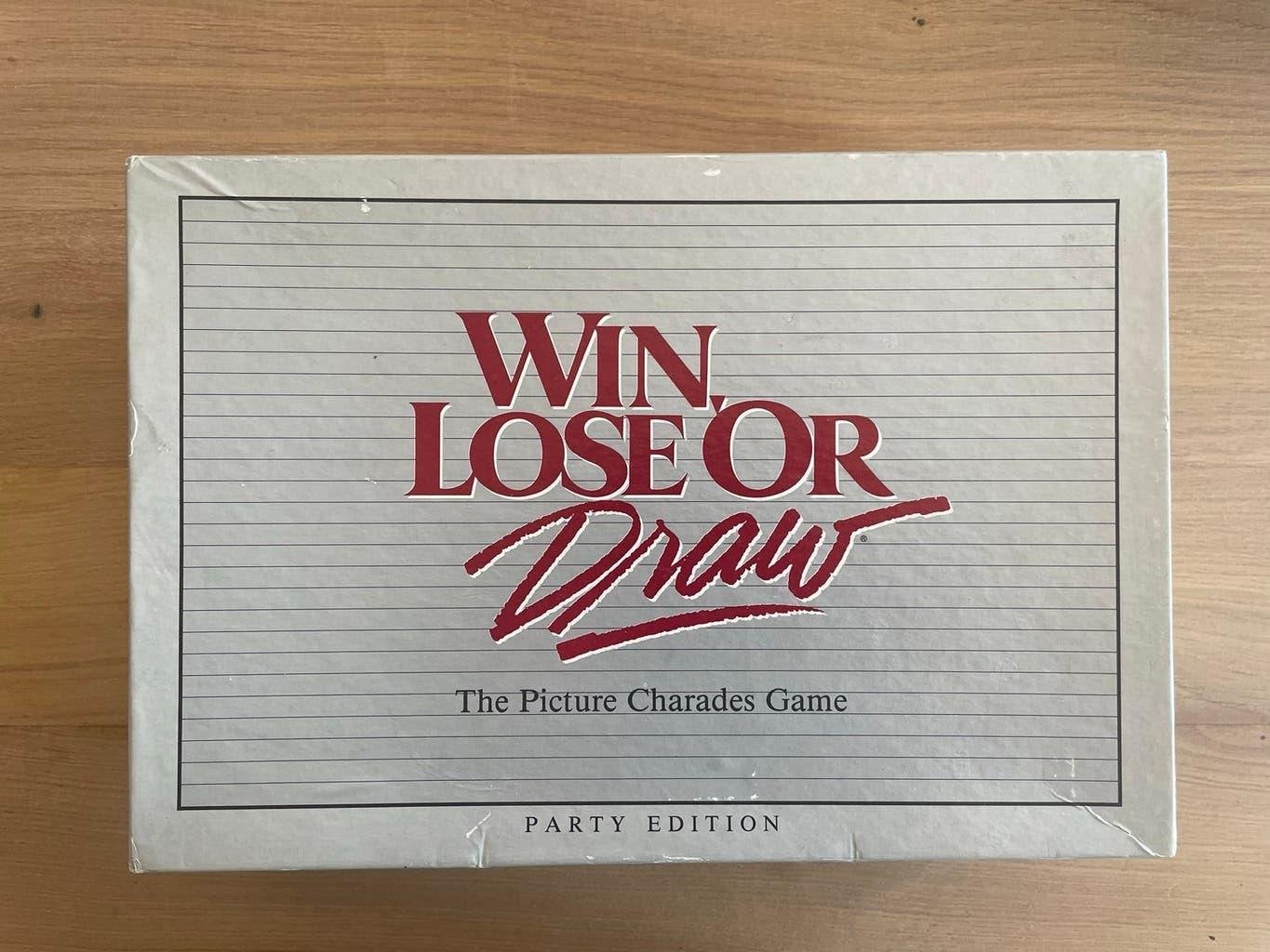 Win, Lose or Draw - Party Edition (The Picture Charades Game, Drie of vier spelers, Ophalen of Verzenden, Zo goed als nieuw