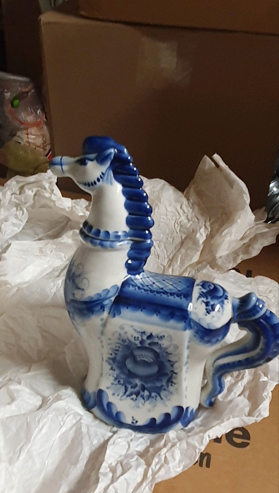 Gzhel porselein servies en decoratie set, Antiek en Kunst, Ophalen of Verzenden