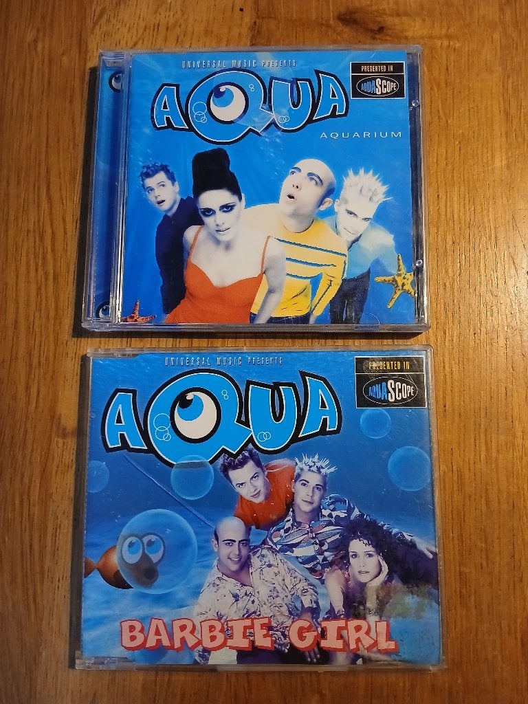 Aqua CD Aquarium & CD single Barbie Girl, Ophalen of Verzenden, 1990 - 1999, Zo goed als nieuw