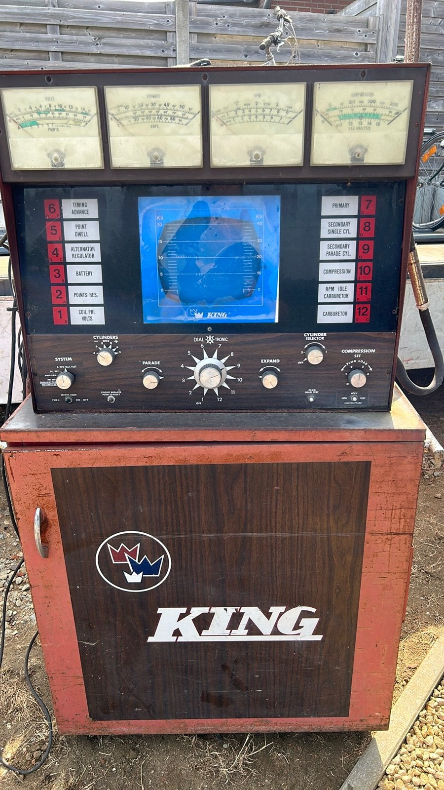 King Dial-Tronic Motor Analyzer - Vintage Garage Equipment, Ophalen, Gebruikt, Universele onderdelen