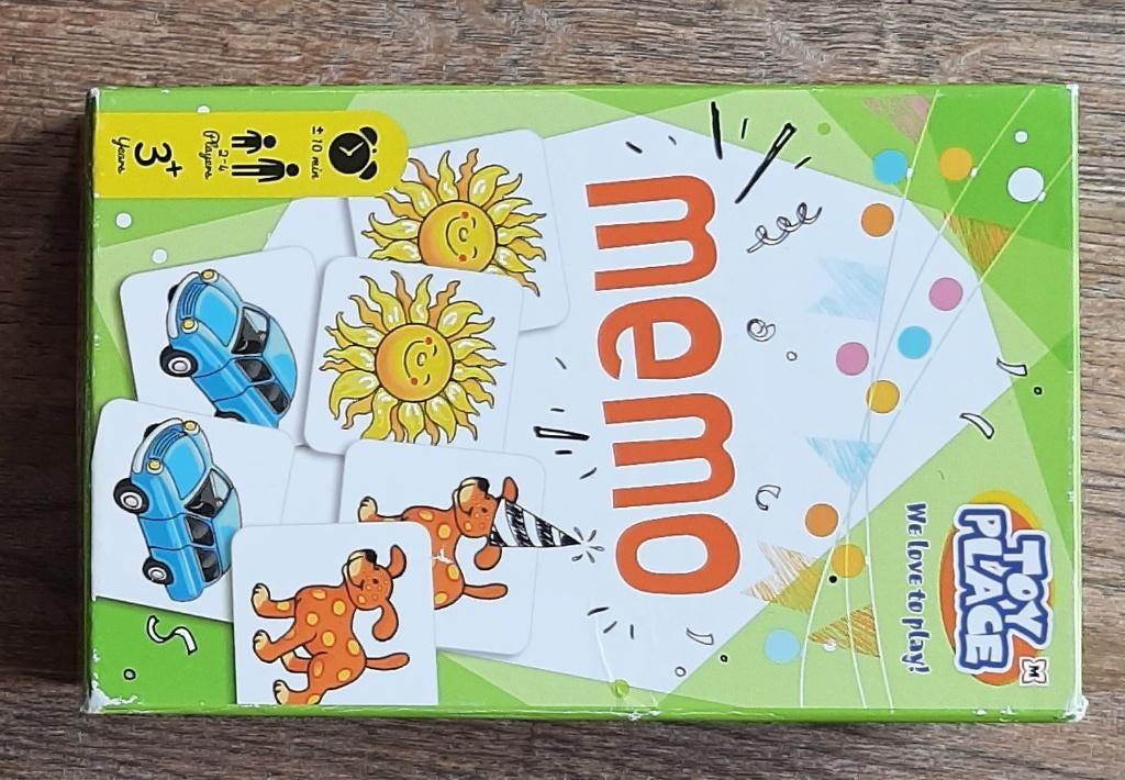 spel memory kaartjes  voor op reis, Verzenden, Gebruikt