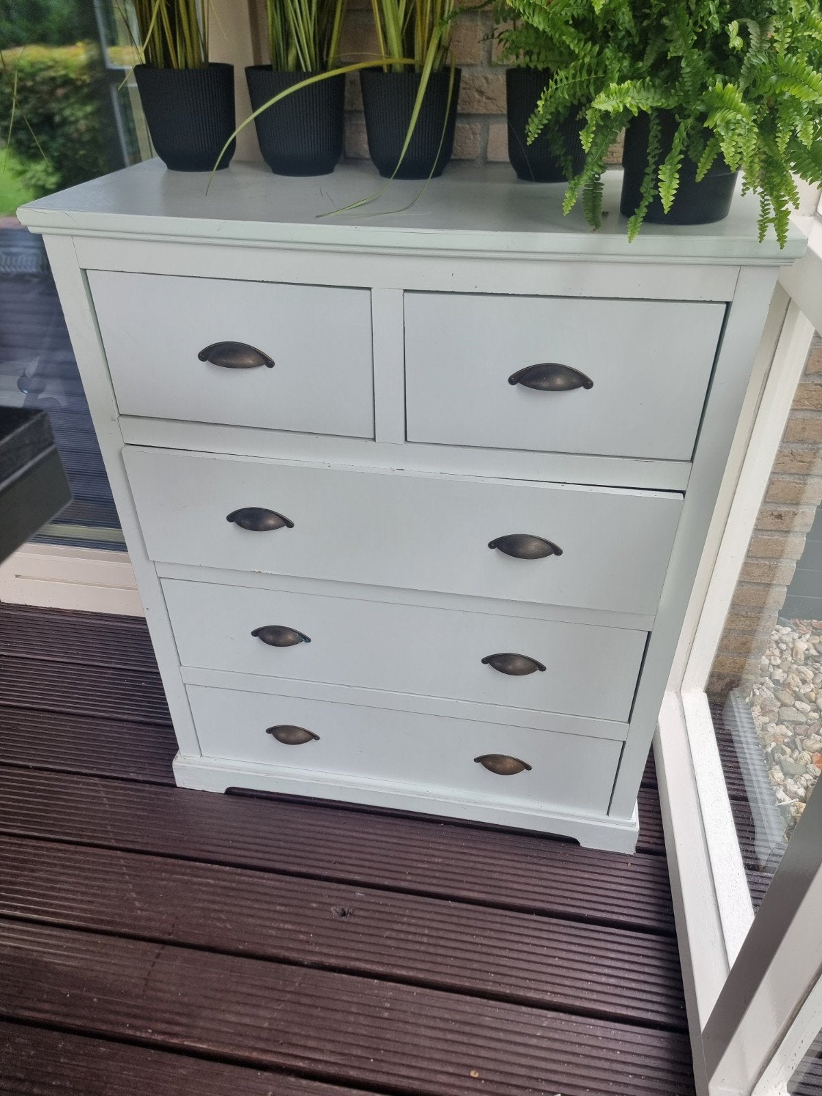 Witte ladekast met 6 laden GRATIS, Ophalen, 5 laden of meer, 50 tot 100 cm, Zo goed als nieuw