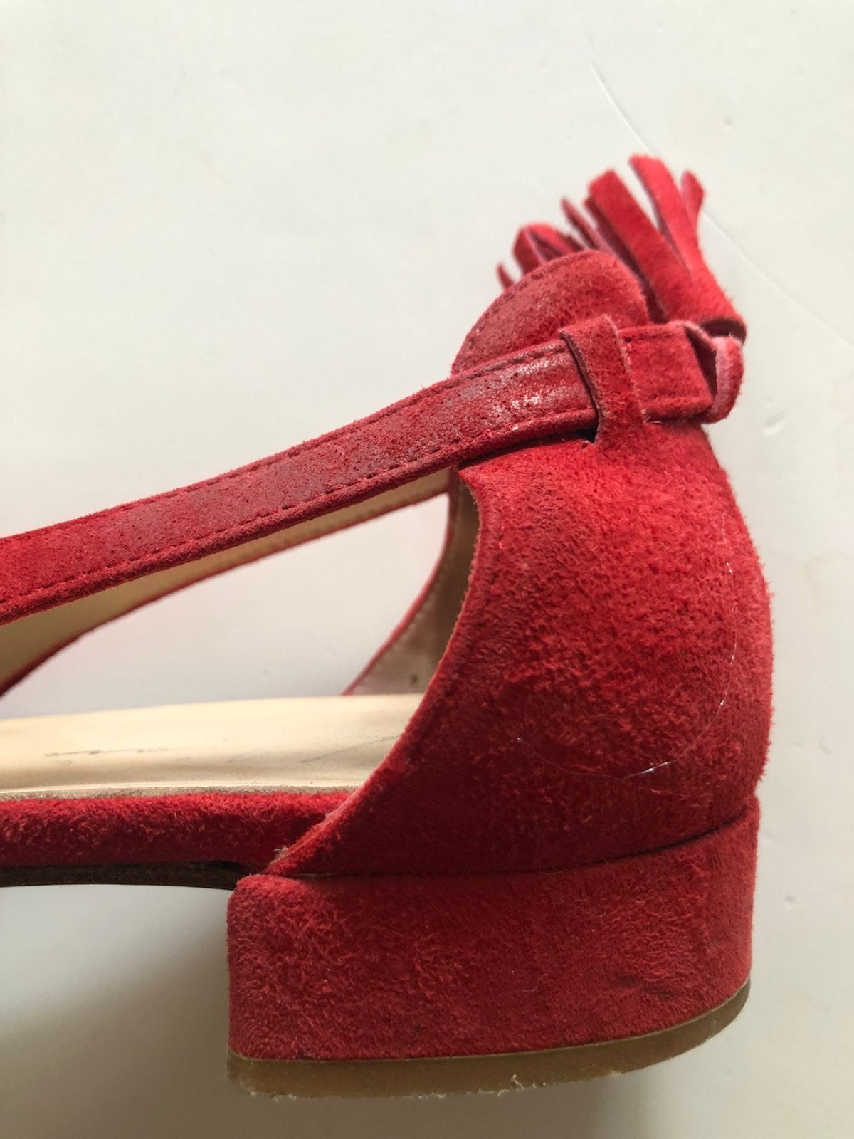 Te koop: slingbacks, rood, maat 41, Ophalen of Verzenden, Zo goed als nieuw, Rood
