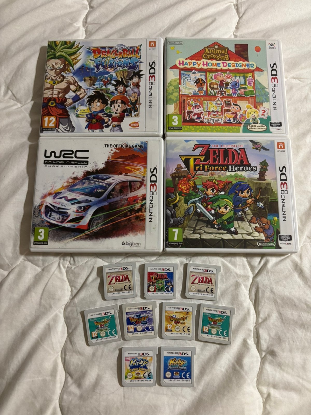Nintendo 3DS spellen Zelda-Kirby-Inazuma-Eleven-Dragon Ball, Spelcomputers en Games, Games | Nintendo 2DS en 3DS, Avontuur en Actie