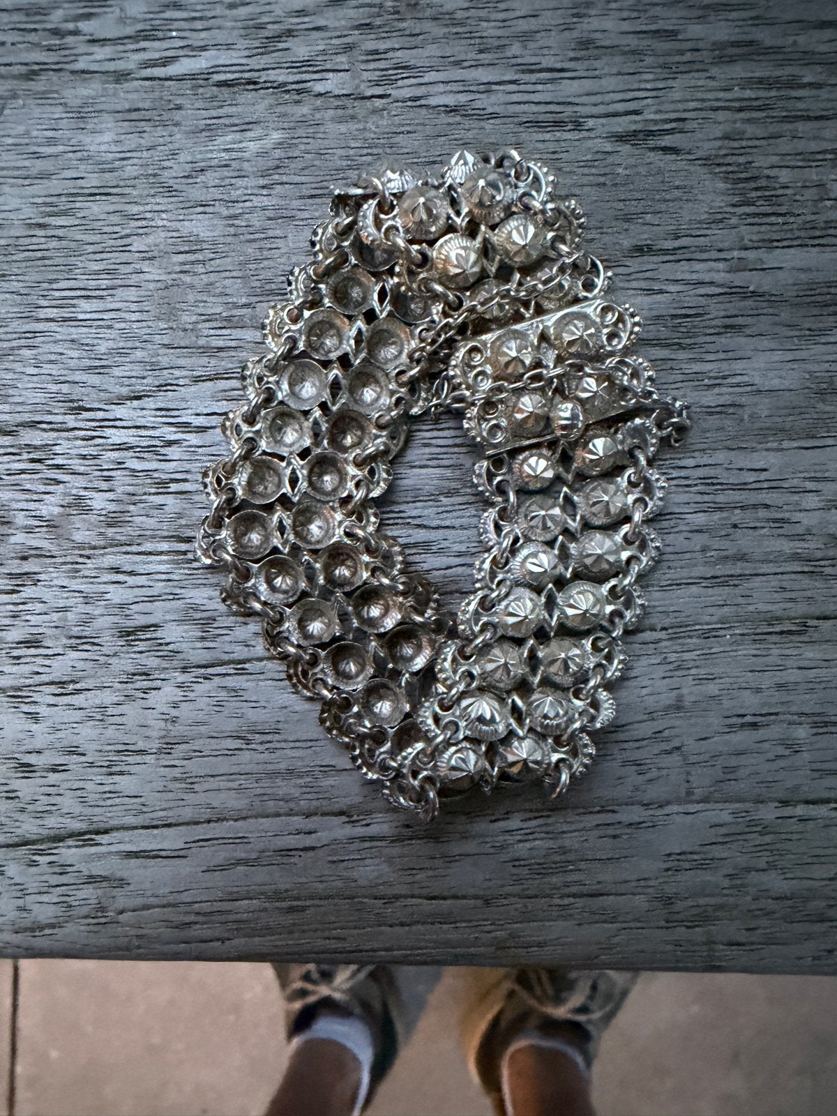 Vintage Friese Zilveren Klederdracht Armband 800 zilvermerk, Ophalen of Verzenden, Gebruikt, Zilver