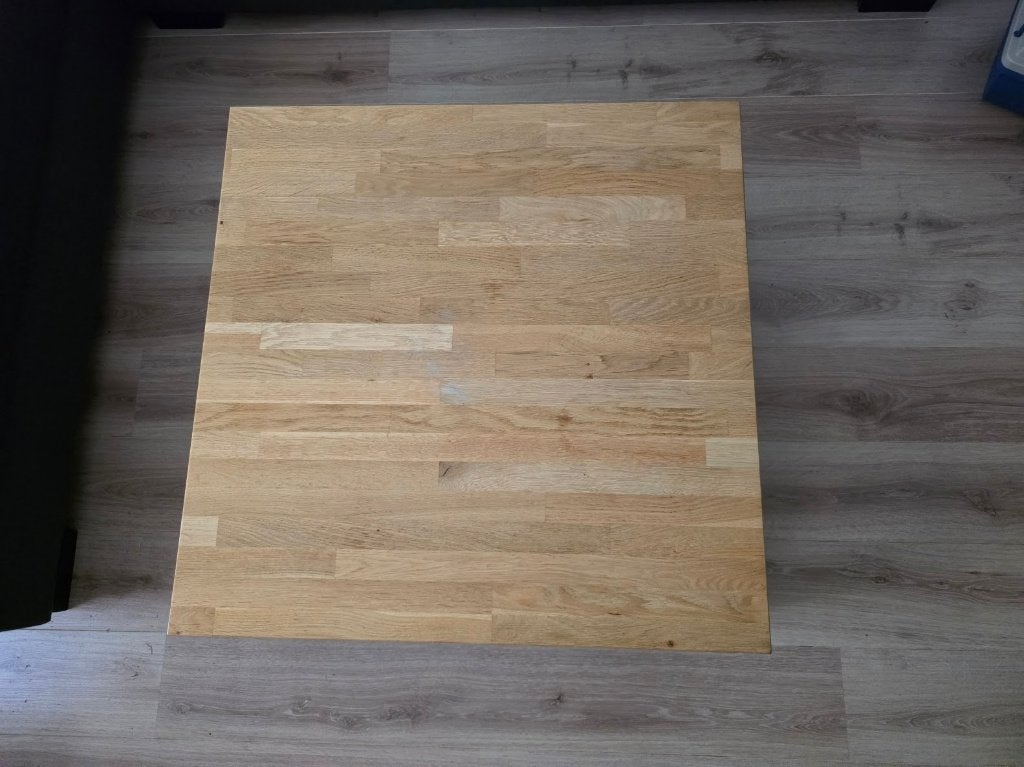 Woood massief eikenhout houten salontafel / lage tafel, Huis en Inrichting, Tafels | Salontafels, Ophalen, Gebruikt, 50 tot 100 cm