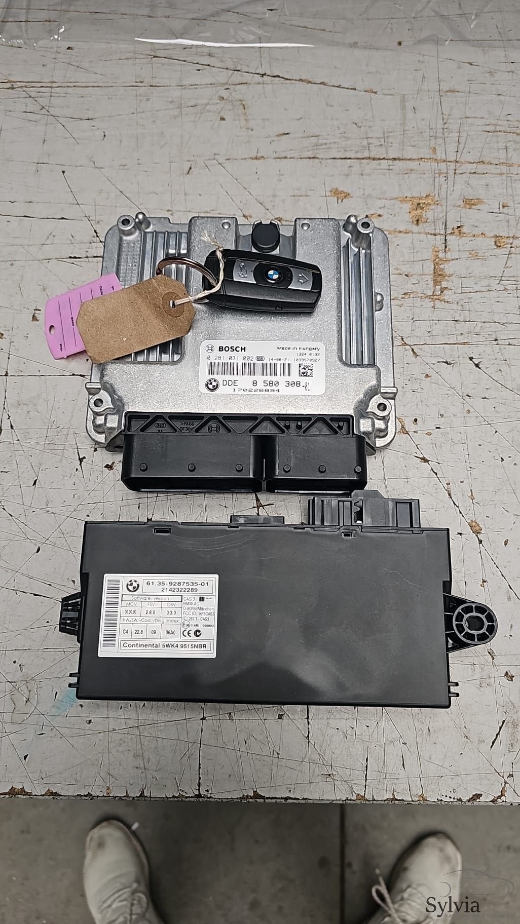 Startset Contactslot + ECU DDE BMW X1 E84 2.0D N47D20C  8580, Auto-onderdelen, Gebruikt, -, -, Ophalen of Verzenden