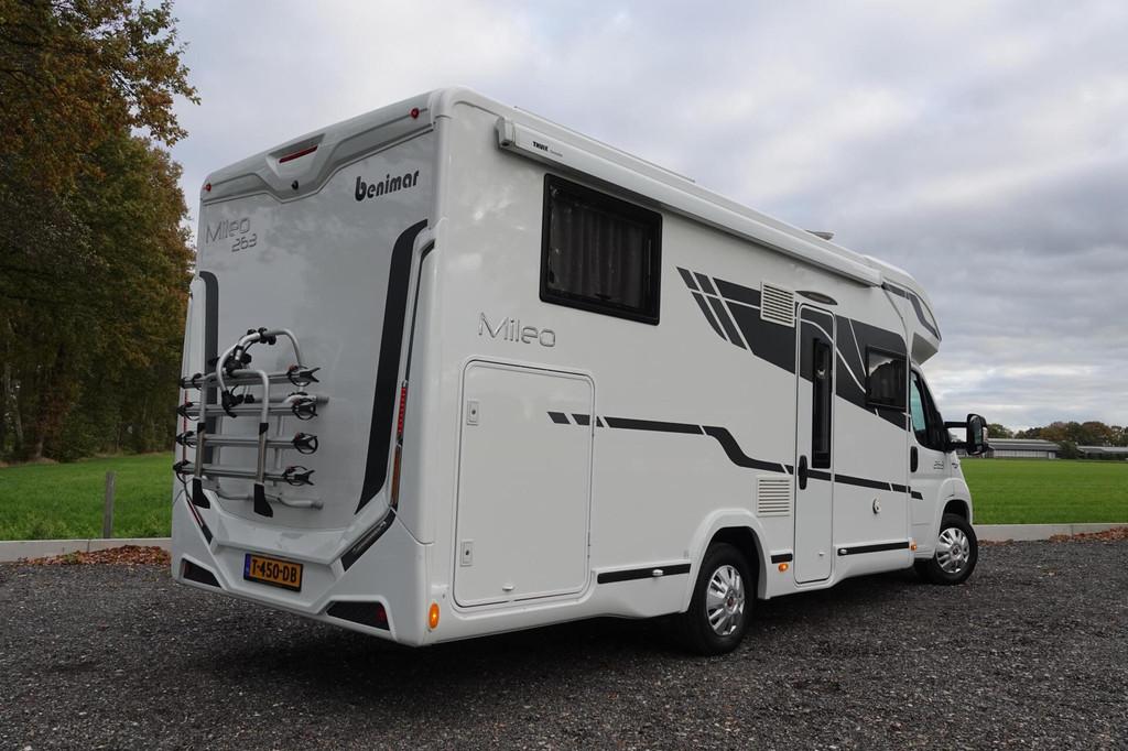 Benimar Mileo 263 5-PERS. DAKAIRCO FIETSENDRAGER HEFBED 2019, Caravans en Kamperen, Campers, Fiat, Cs@fiattools.nl, Airbags, Hordeur