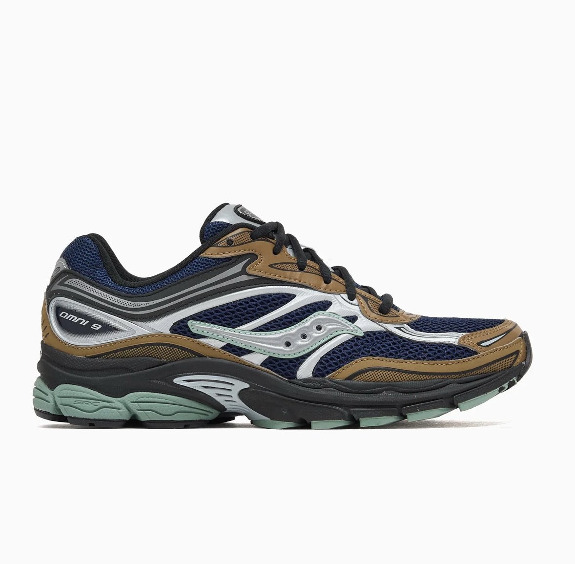 Saucony Progrid Omni 9 ‘Brown Navy' - maat 44, Wolverine Europe B.V., Blauw, Info@saucony.eu, Nieuw
