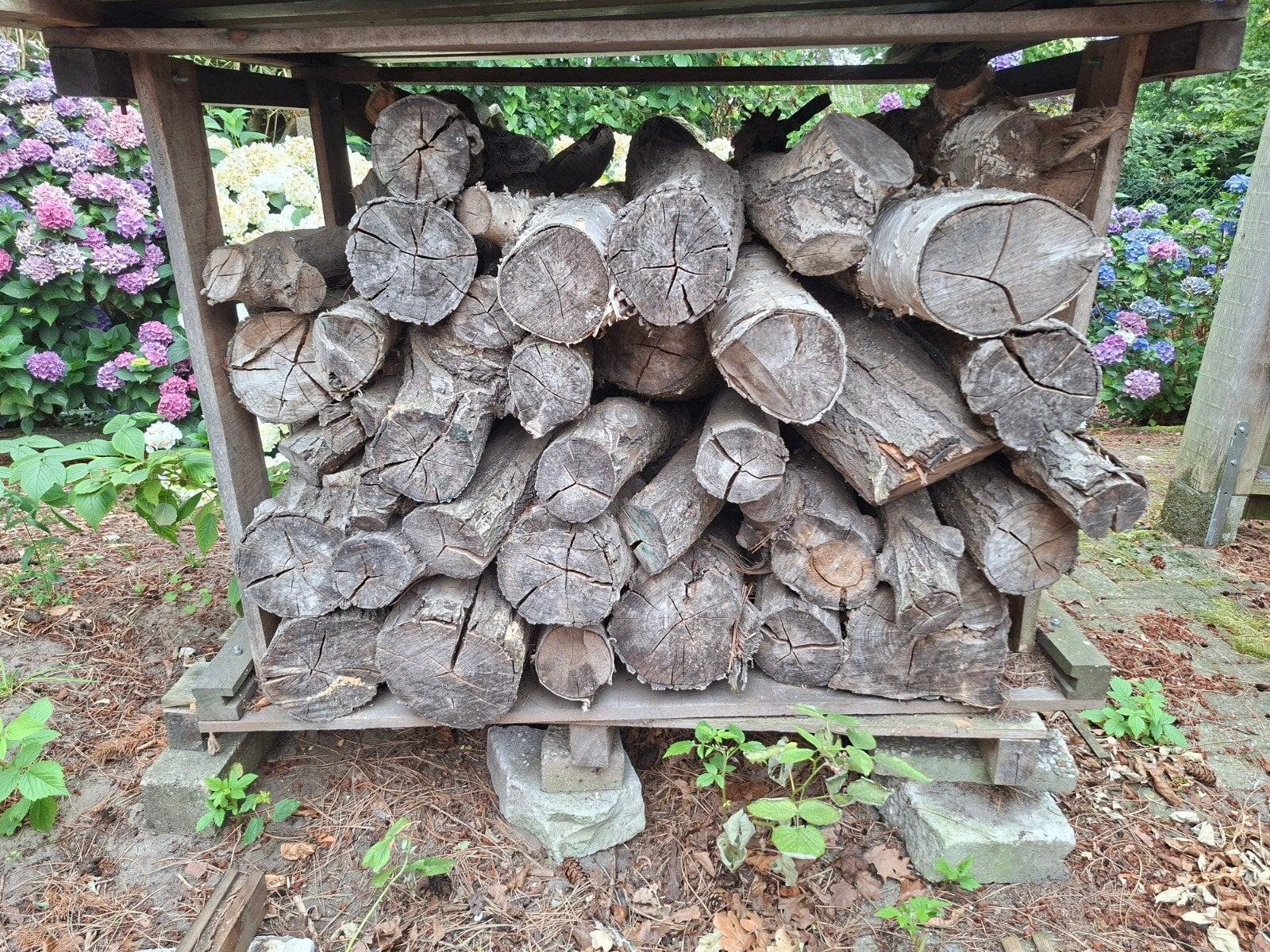 Boomstammen haardhout +/- 120cm lang, Minder dan 3 m³, Ophalen of Verzenden, Overige houtsoorten, Stammen