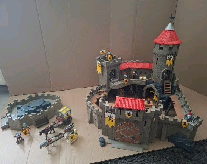 Playmobil Kasteel van de Leeuwenridders 4865 met extra's, Kinderen en Baby's, Ophalen of Verzenden, Zo goed als nieuw, Complete set