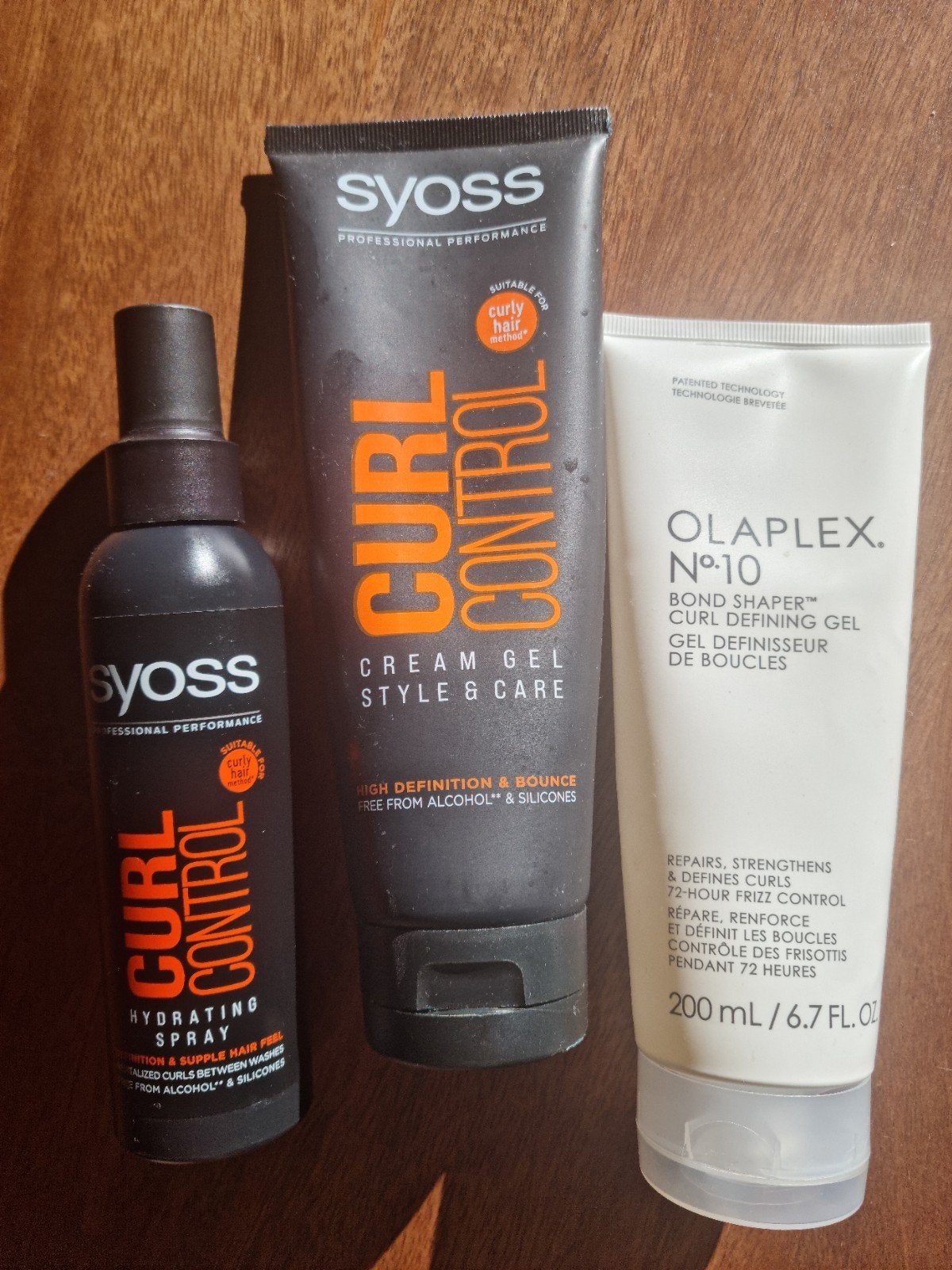 Syoss Curl Control Gel & Hydrating Spray + Olaplex Gel, Ophalen of Verzenden, Zo goed als nieuw, Overige typen
