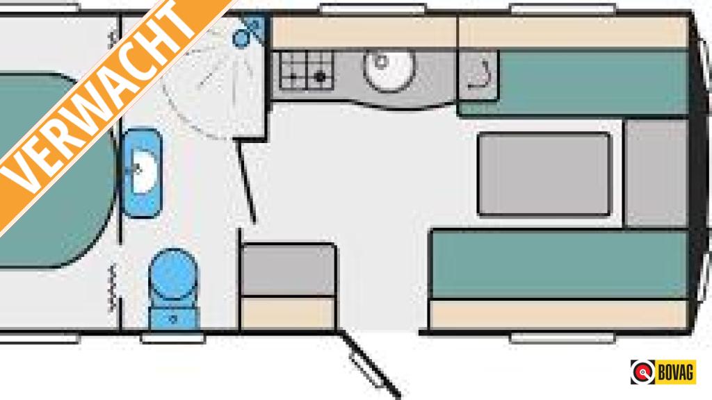 Sprite Cruzer 520 SR Mover,Thule Lfl,Airco,FD., Caravans en Kamperen, Caravans, Standaardzit, Schokbreker, Bedrijf, 5 tot 6 meter