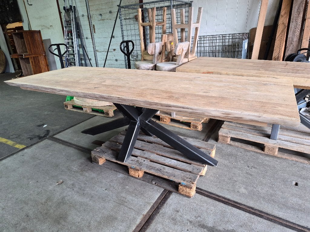 TEAK Eetkamertafel 100x280cm | OUTLETPRIJZEN, Ophalen, 50 tot 100 cm, Vijf personen of meer, Teakhout