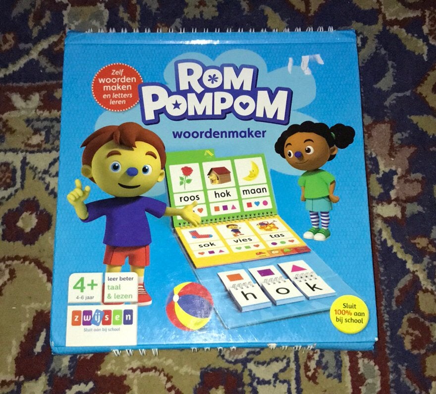 Rompompom - Woordenmaker, Kinderen en Baby's, Speelgoed | Educatief en Creatief, Ophalen of Verzenden, Zo goed als nieuw