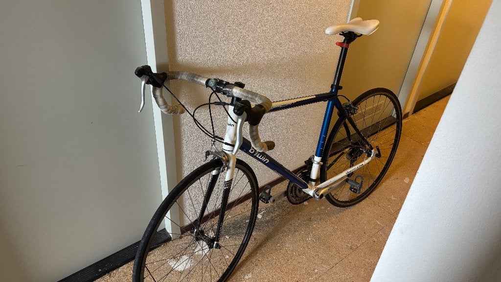 B'Twin racefiets, gebruikt, goede staat, Fietsen en Brommers, Gebruikt, Heren, Aluminium, 15 tot 20 versnellingen