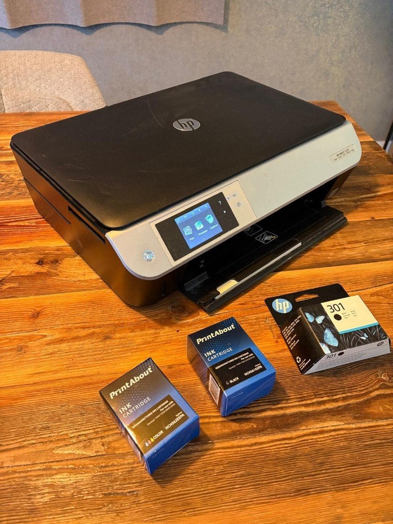 Printer Scan Copy HPENVY 5530 + 3 nieuwe cartridges, twv 70€, Computers en Software, Printers, Ophalen, Hp, Gebruikt, Inkjetprinter