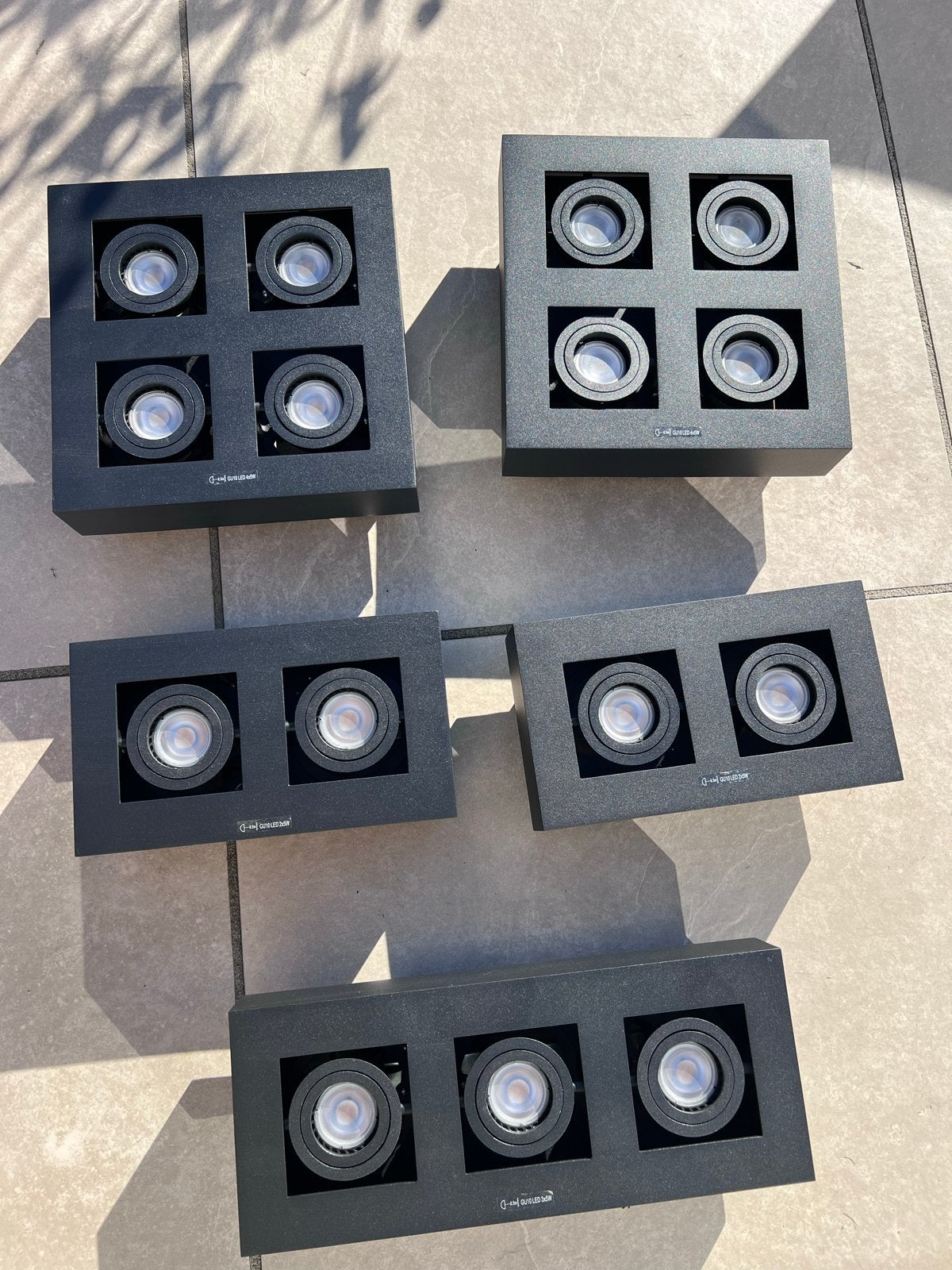 Lucide Plafondspots - Diverse modellen (2, 3 en 4 spots), Ophalen, Gebruikt, Modern, LED