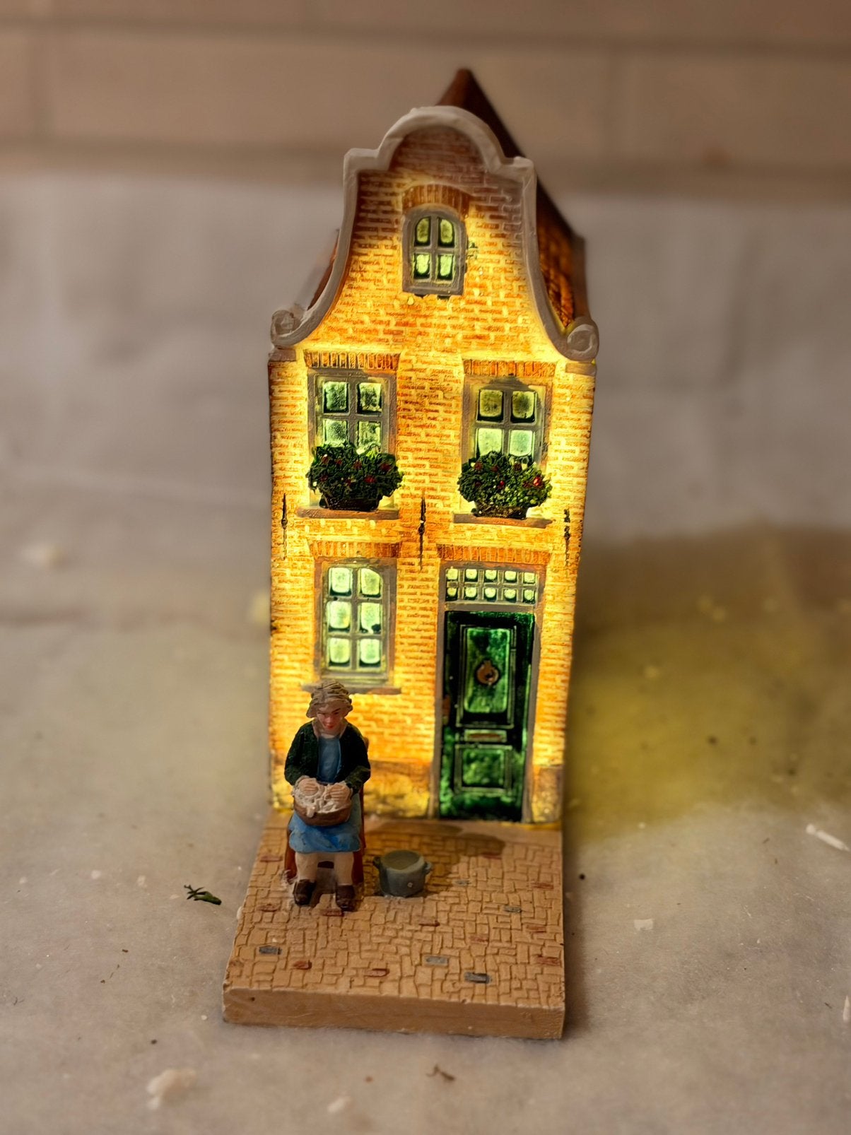 Intratuin Holland kersthuisje grachtenpand scheef, Ophalen of Verzenden, Nieuw