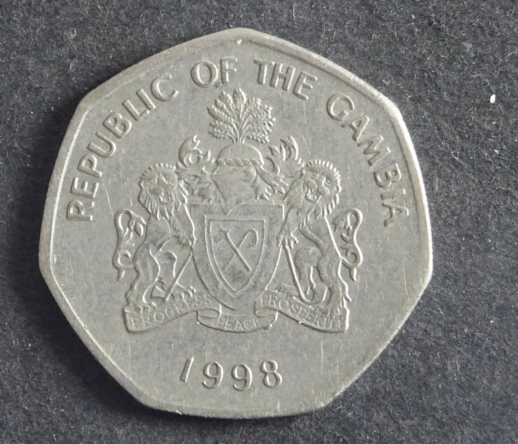Munten Gambia, Postzegels en Munten, Ophalen of Verzenden, Overige landen