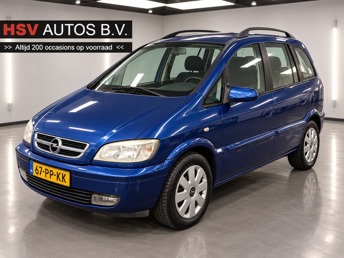 Opel Zafira 1.8-16V Maxx airco automaat org NL, Auto's, 125 pk, Gebruikt, 4 cilinders, Blauw