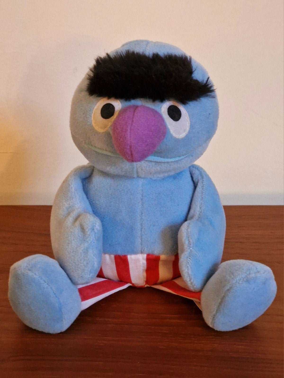 Vintage Herry Monster 1997 Sesamstraat Beans Tyco Knuffel Po, Overige typen, Blauw, Ophalen of Verzenden, Zo goed als nieuw