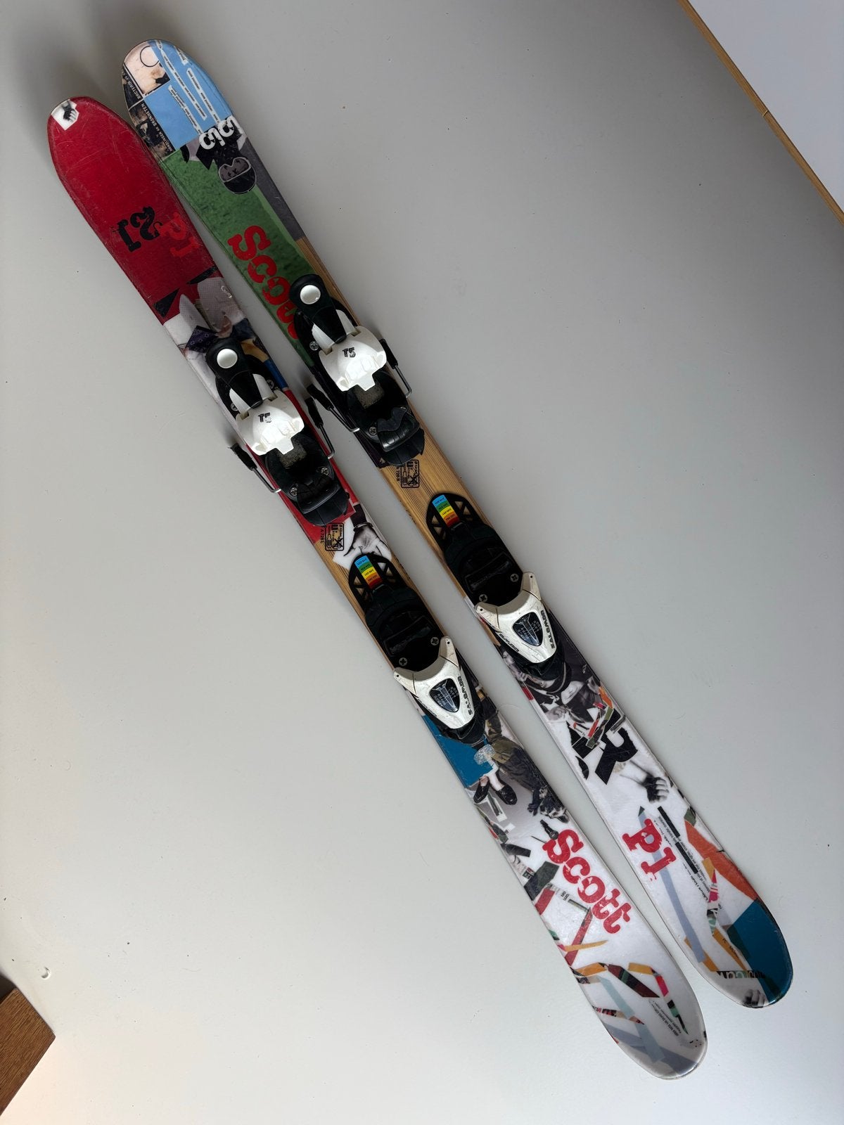 Scott Punisher Junior Ski's (Twin-Tip) Salomon T5 bindingen, Ophalen, Gebruikt, 100 tot 140 cm, Salomon
