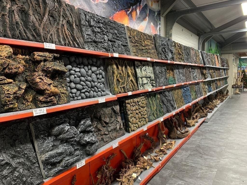 ruim 60 verschillende soorten, aquarium 3D achterwanden, Ophalen of Verzenden, Nieuw, Leeg aquarium