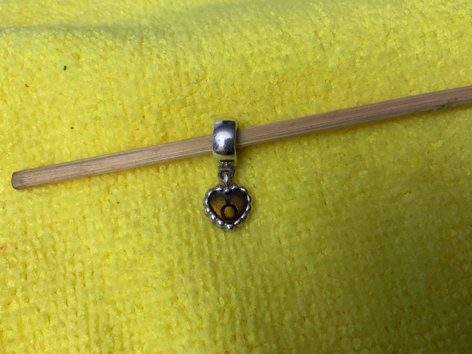 Pandora Hanger met Hartje, Ophalen of Verzenden, Zo goed als nieuw, Zilver, Pandora