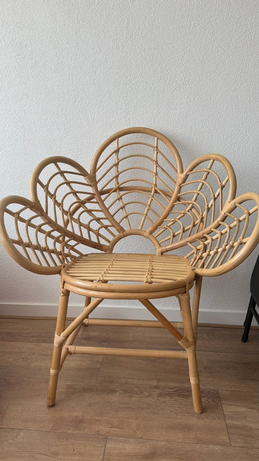 Rotan kuipstoel zo goed als nieuw, Huis en Inrichting, Ophalen, Zo goed als nieuw, Minder dan 50 cm