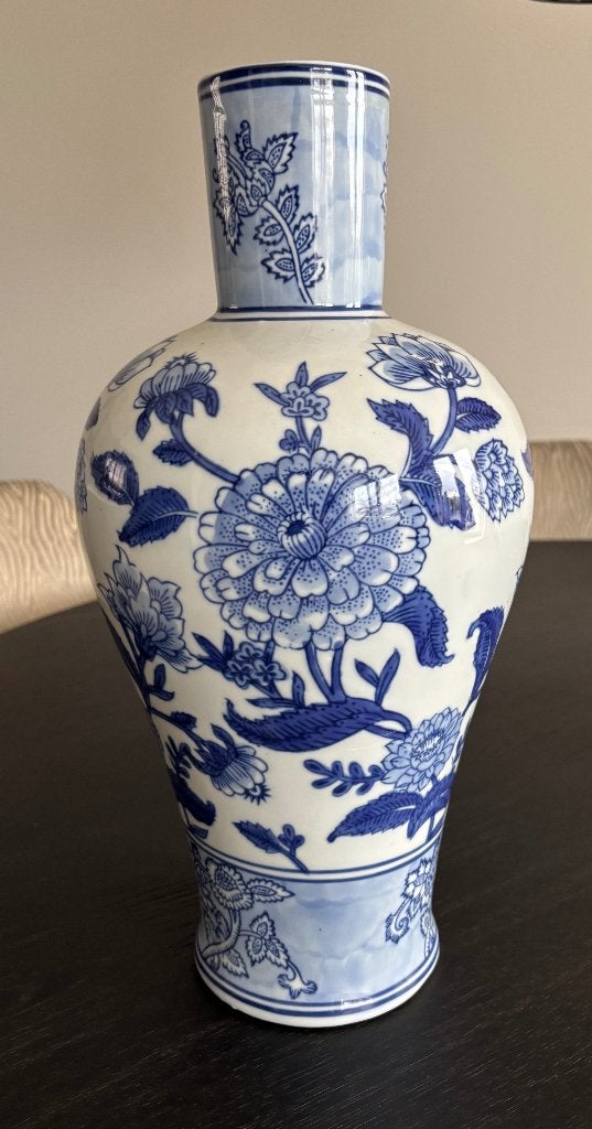 Nieuwe Vaas, Huis en Inrichting, Ophalen of Verzenden, Nieuw, Blauw, 44 cm
