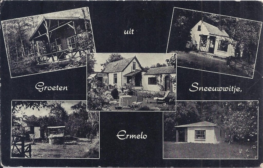Ermelo vakantieverblijf sneeuwwitje oude ansichtkaart 9316, Ophalen of Verzenden, 1960 tot 1980, Gelopen