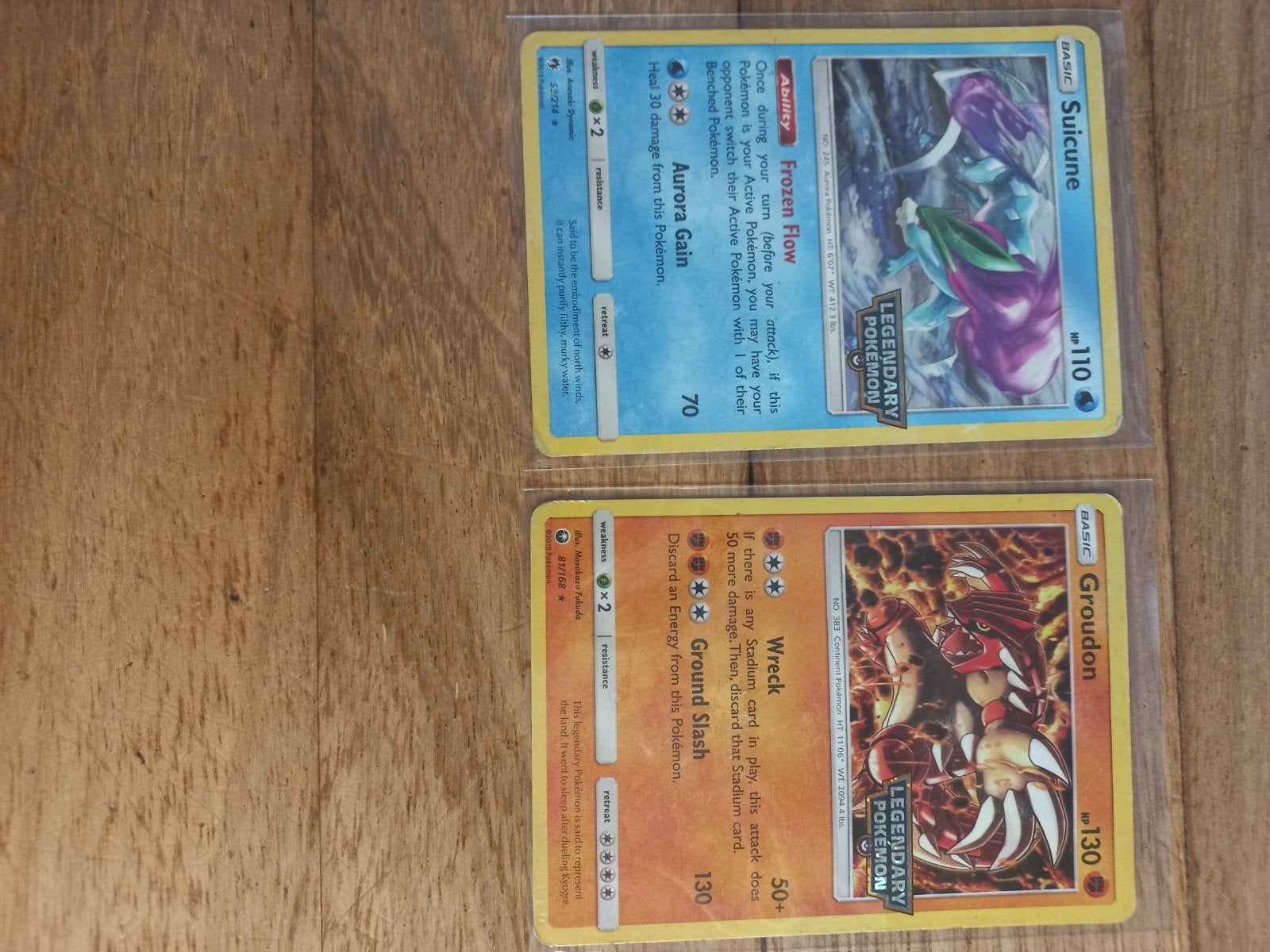 2 legandary pokemon stamped kaarten, Ophalen