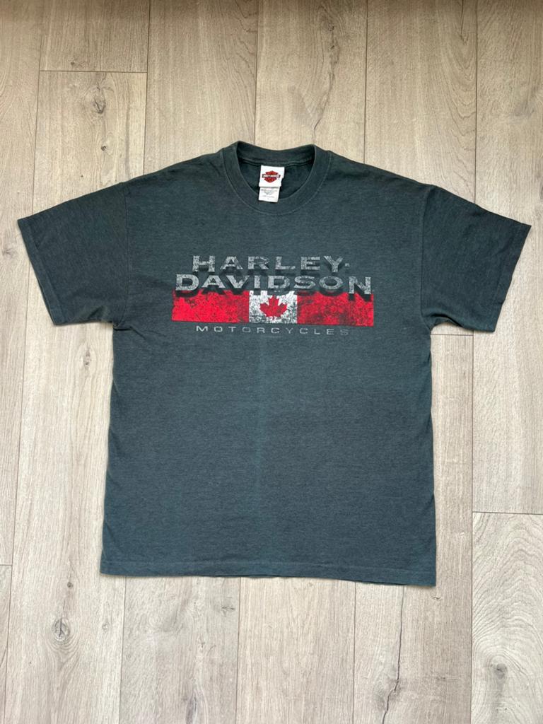 Harley Davidson Vintage Y2K T-Shirt, Kleding | Heren, Verzenden, Zo goed als nieuw, Maat 52/54 (L), Zwart