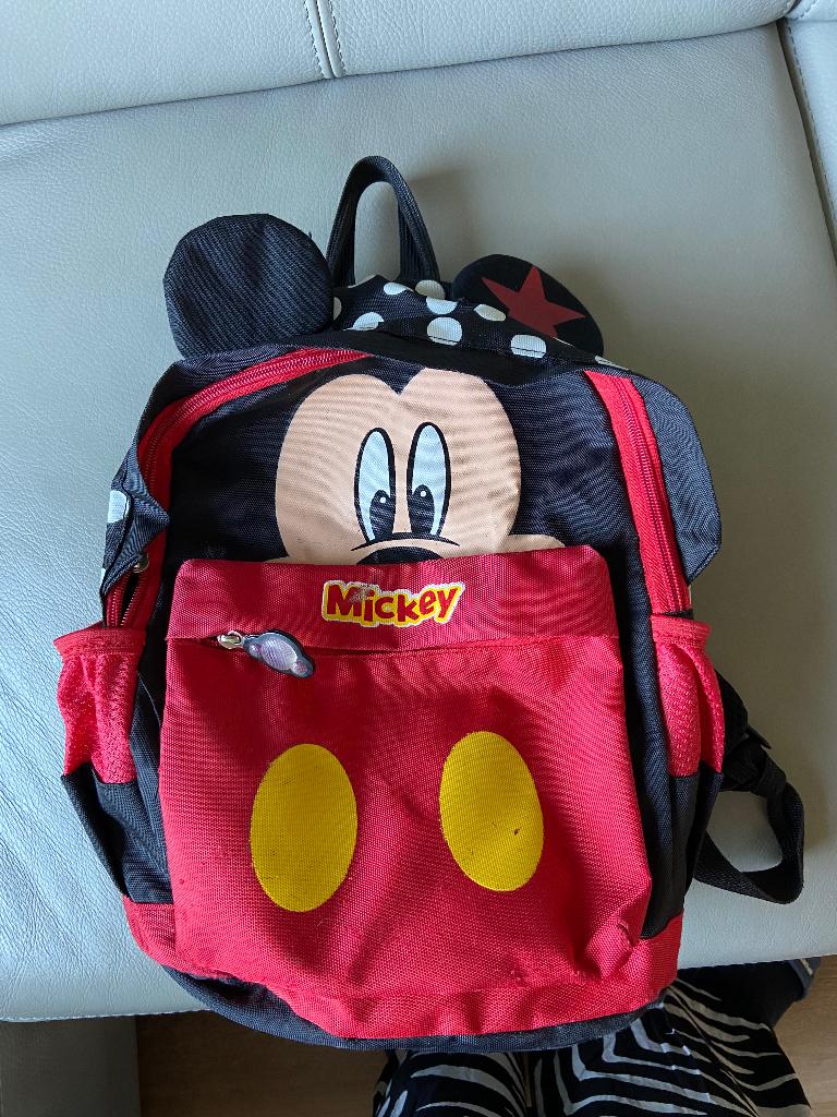 Mickey Mouse rugxak, Ophalen, Zo goed als nieuw