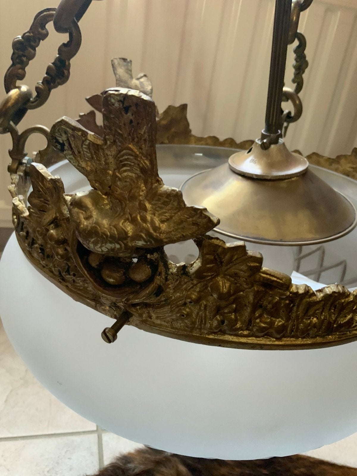 Prachtige antieke hanglamp, Ophalen of Verzenden
