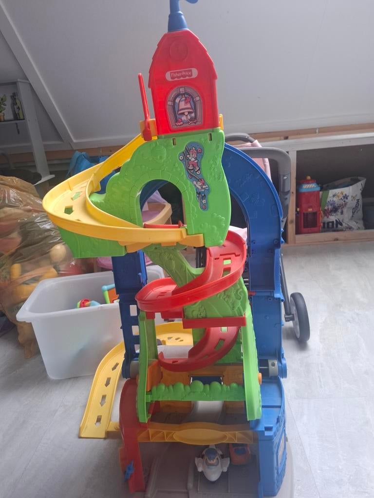 Fisher-Price Little People Racebaan Toren, Ophalen, Gebruikt, Speelset
