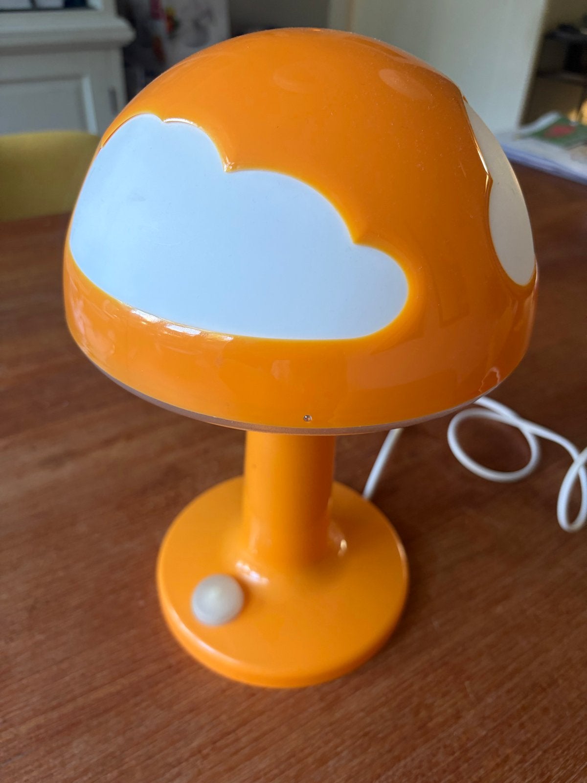 IKEA Oranje Wolk Lampje voor Kinderkamer - Gebruikt, Met schakelaar, Kunststof, Zo goed als nieuw, Oranje