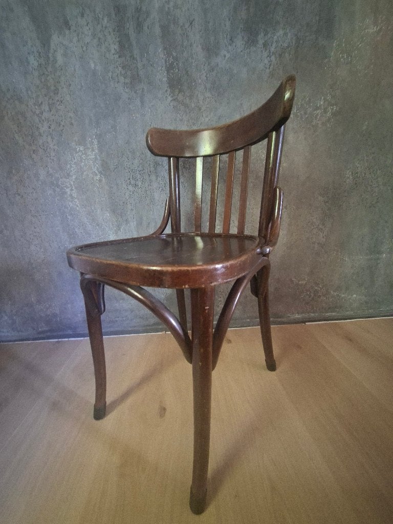 Cafe stoel, Ophalen, Gebruikt, Bruin, Cafe