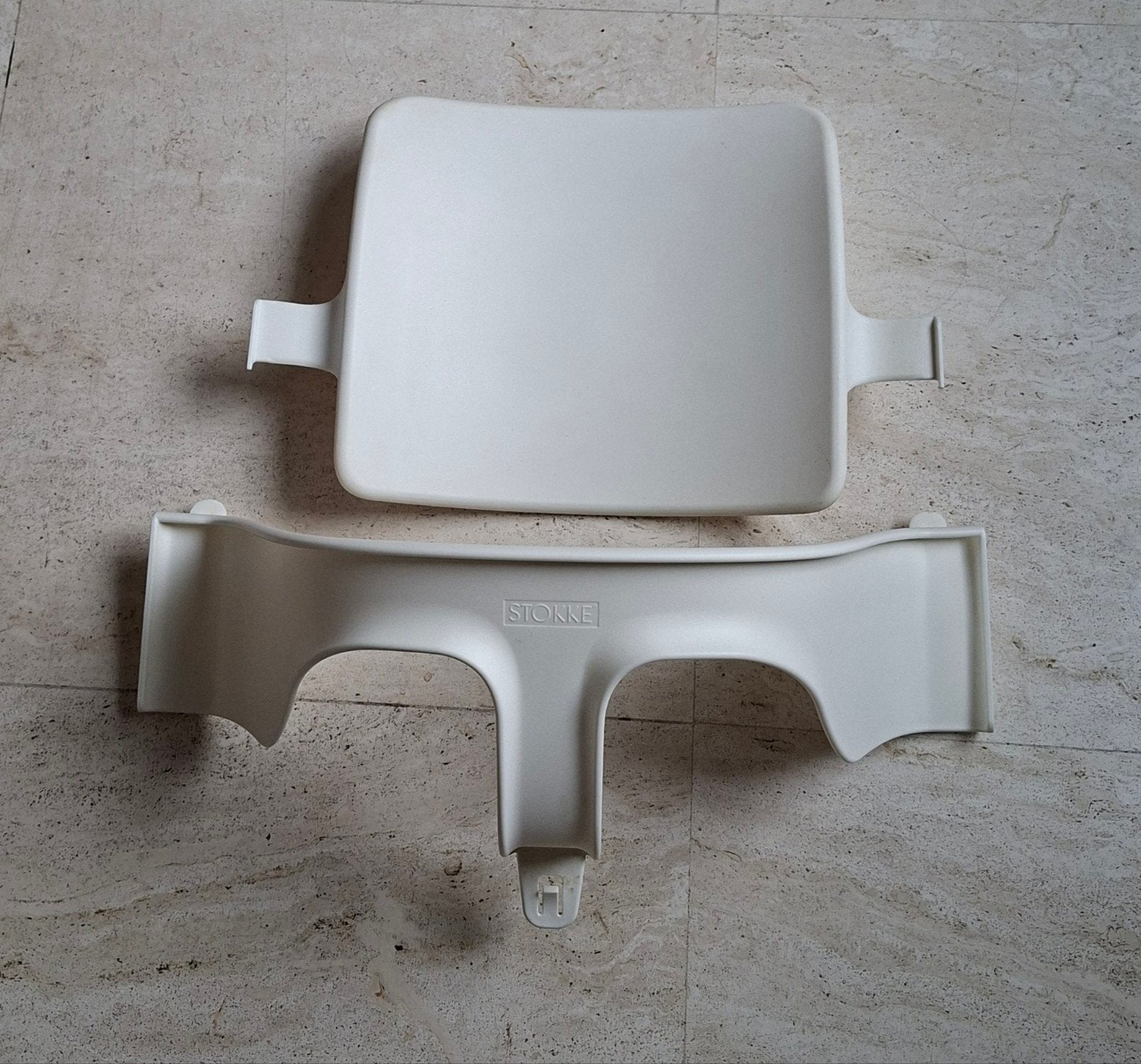 Stokke tripp trapp babyset wit ORIGINEEL evt 2x, Ophalen of Verzenden, Gebruikt, Meegroeistoel