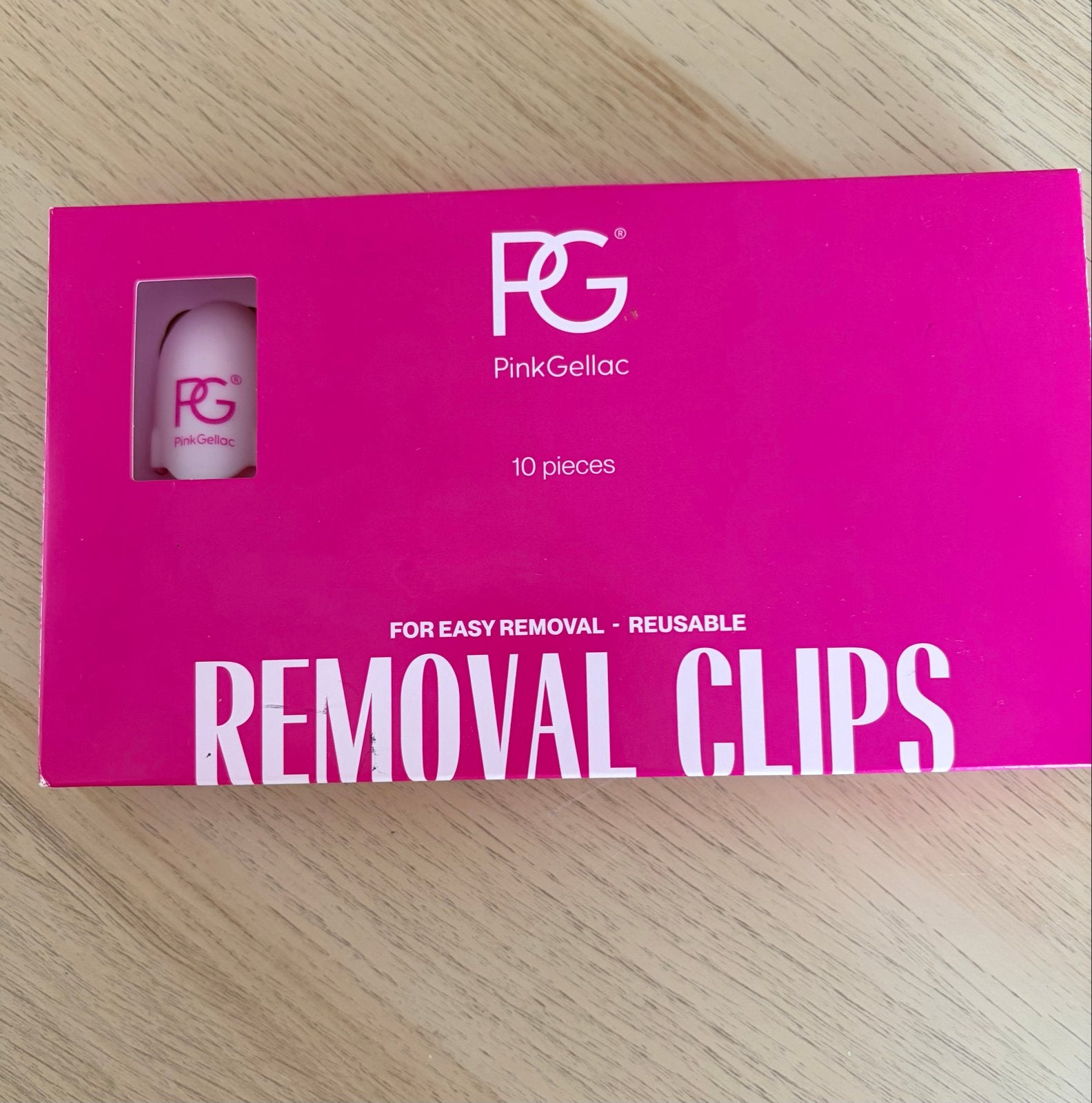 Pink Gellac Removal Clips - 10 stuks, Sieraden, Tassen en Uiterlijk, Uiterlijk | Lichaamsverzorging, Ophalen of Verzenden, Nieuw