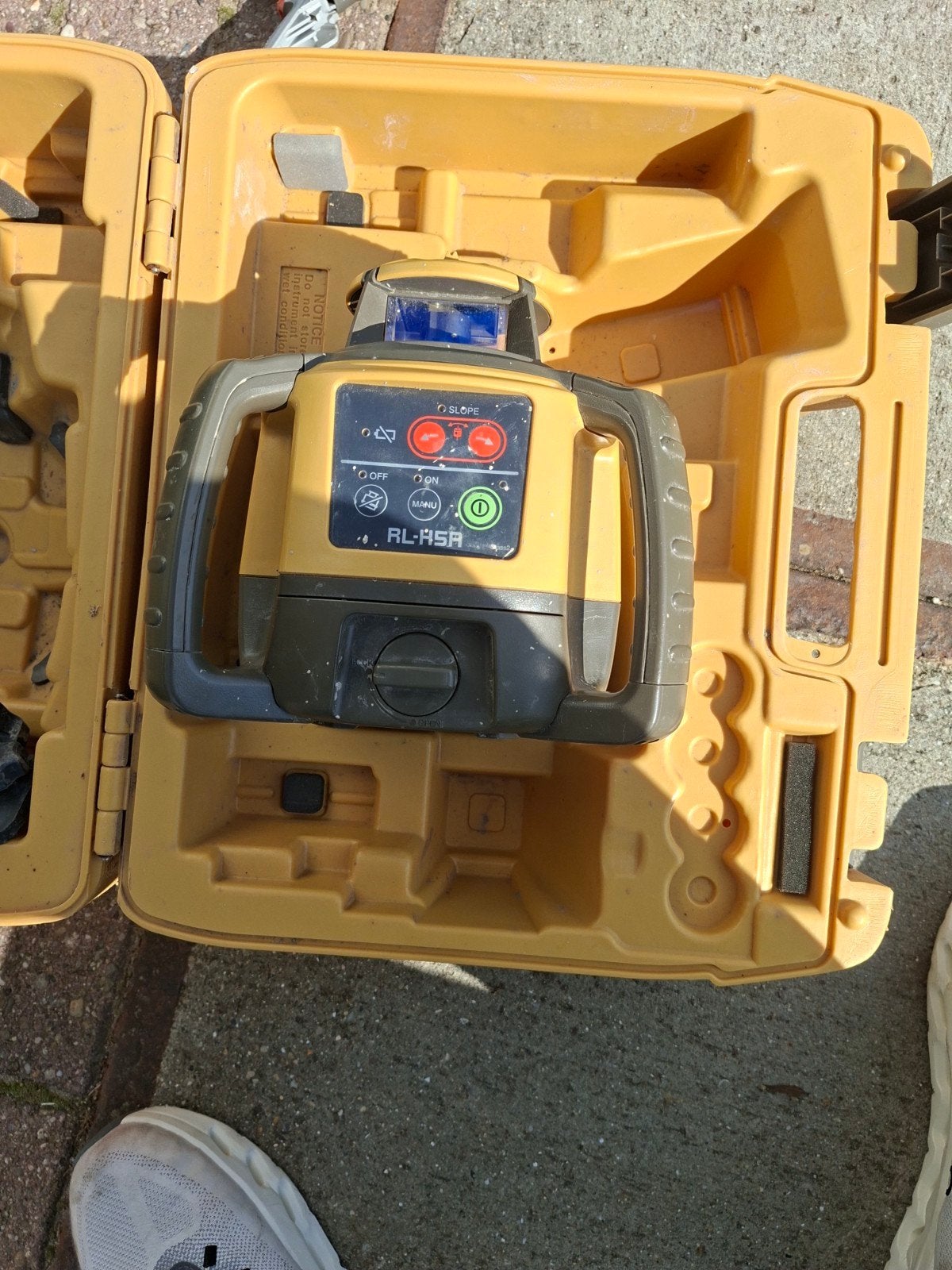 Topcon RL-H5A Afschotlaser met ontvanger en statief, Gebruikt, Topcon, Onbekend, Ophalen of Verzenden