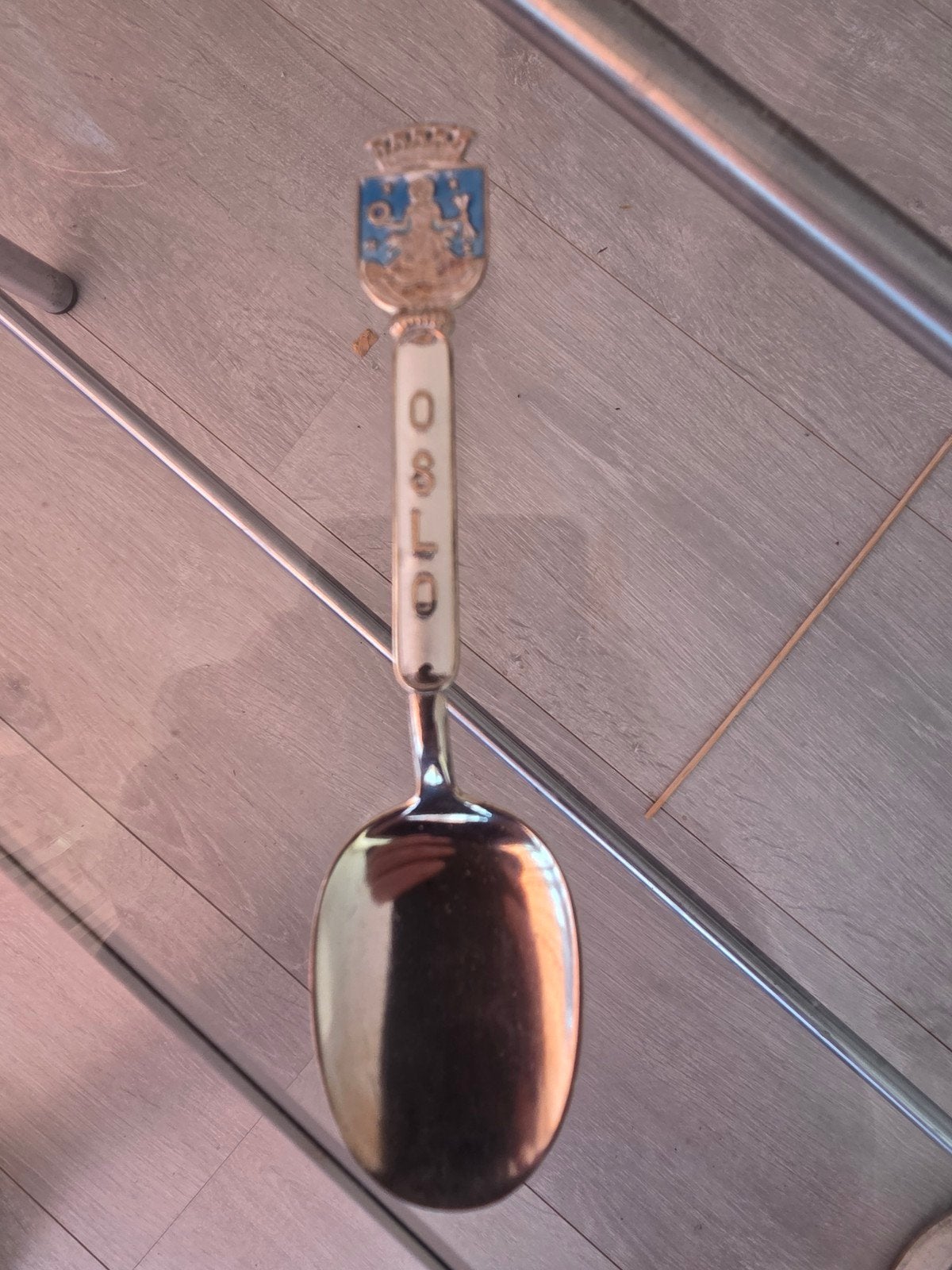 Vintage Oslo Souvenir Lepel met Wapen, Ophalen of Verzenden