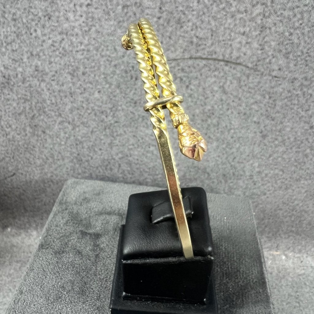 Gouden Armband | 14k | 16,79g | rozenknop | 6,5cm | 415256, Sieraden, Tassen en Uiterlijk, Ophalen of Verzenden, Gebruikt, Goud
